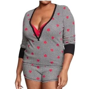 Victoria secret 11191197 thermal short pajama set nwt